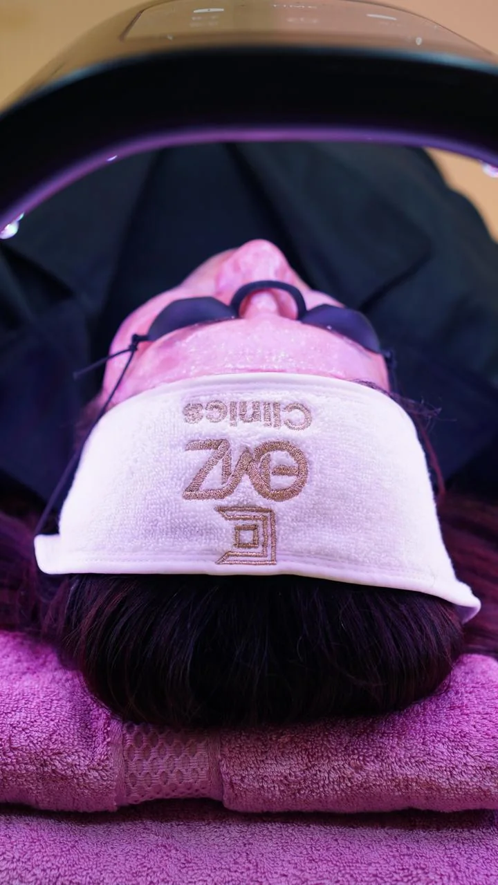 A moment of facial care